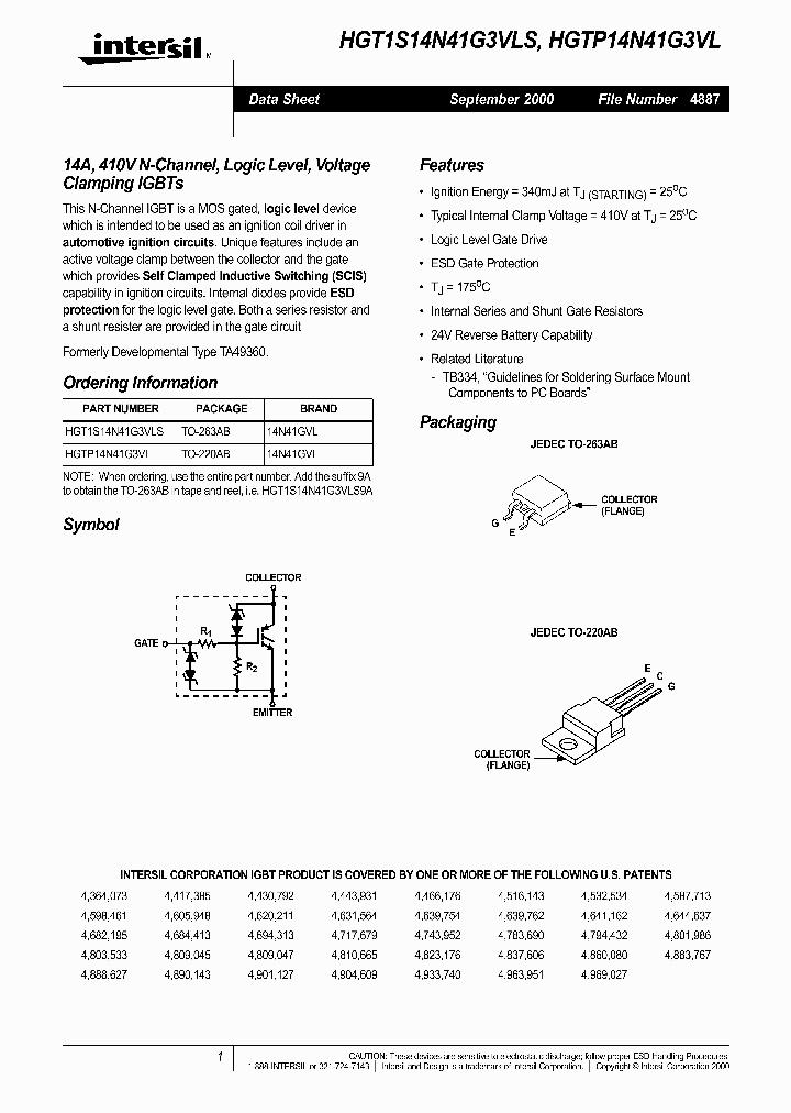 HGT1S14N41G3VLS_2520249.PDF Datasheet