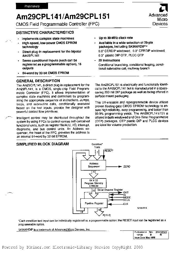 AM29CPL141-1DC_2521468.PDF Datasheet