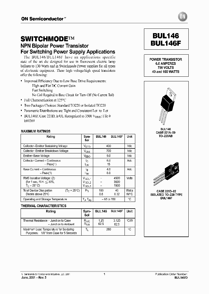 BUL146D_2521470.PDF Datasheet