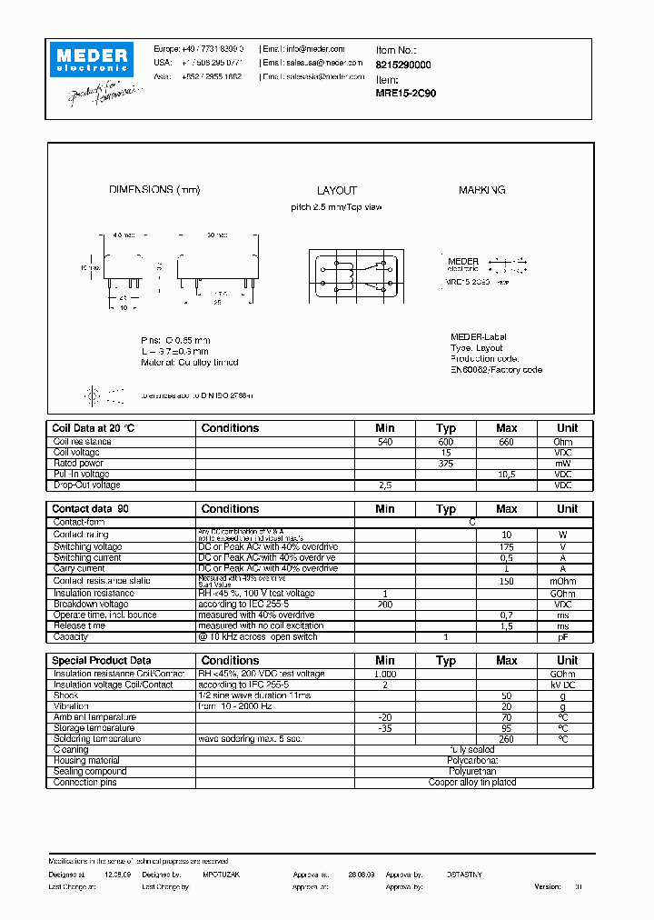 MRE15-2C90_2524585.PDF Datasheet