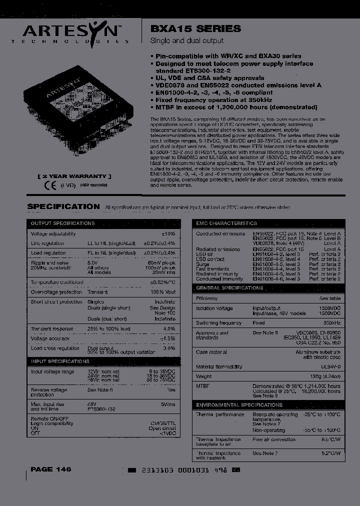 BXA15-48S15F_2524662.PDF Datasheet