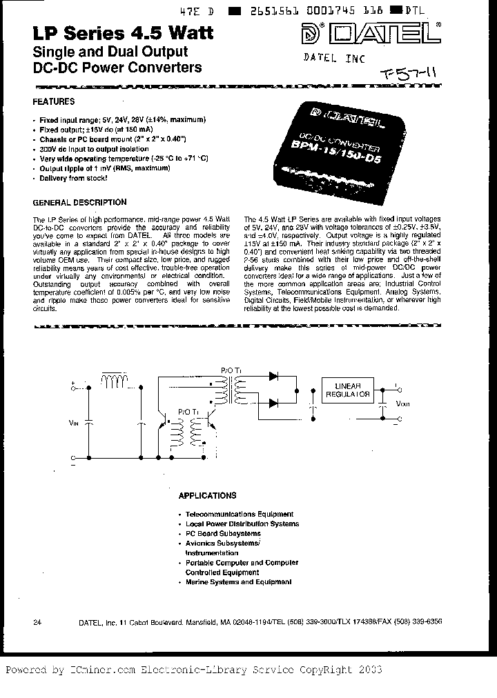 BPM15150D5_2526472.PDF Datasheet
