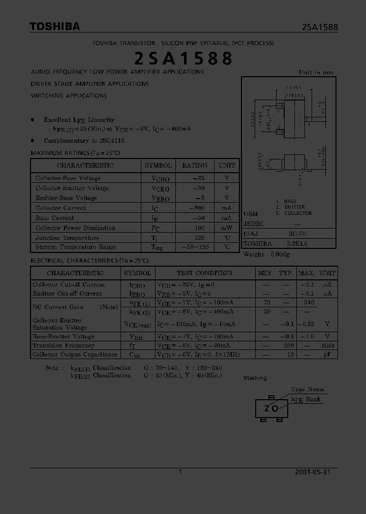 2SA1588Y_2522908.PDF Datasheet