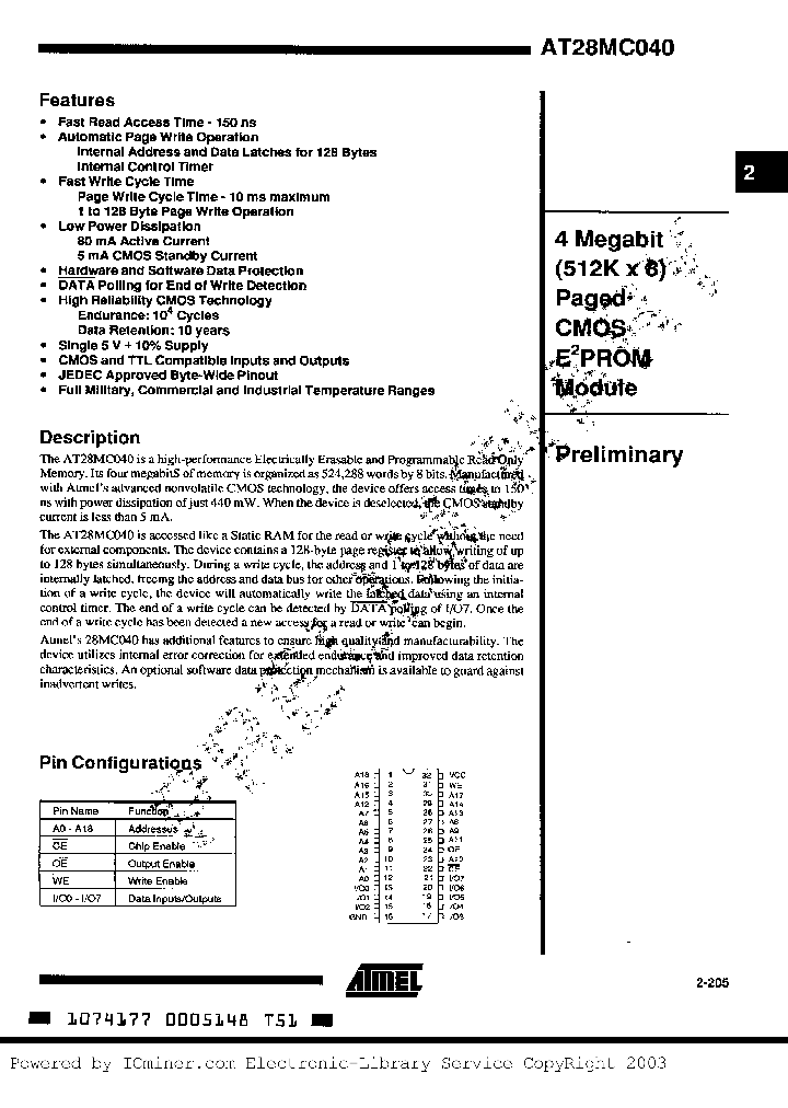 AT28MC040-15ZM_2528270.PDF Datasheet