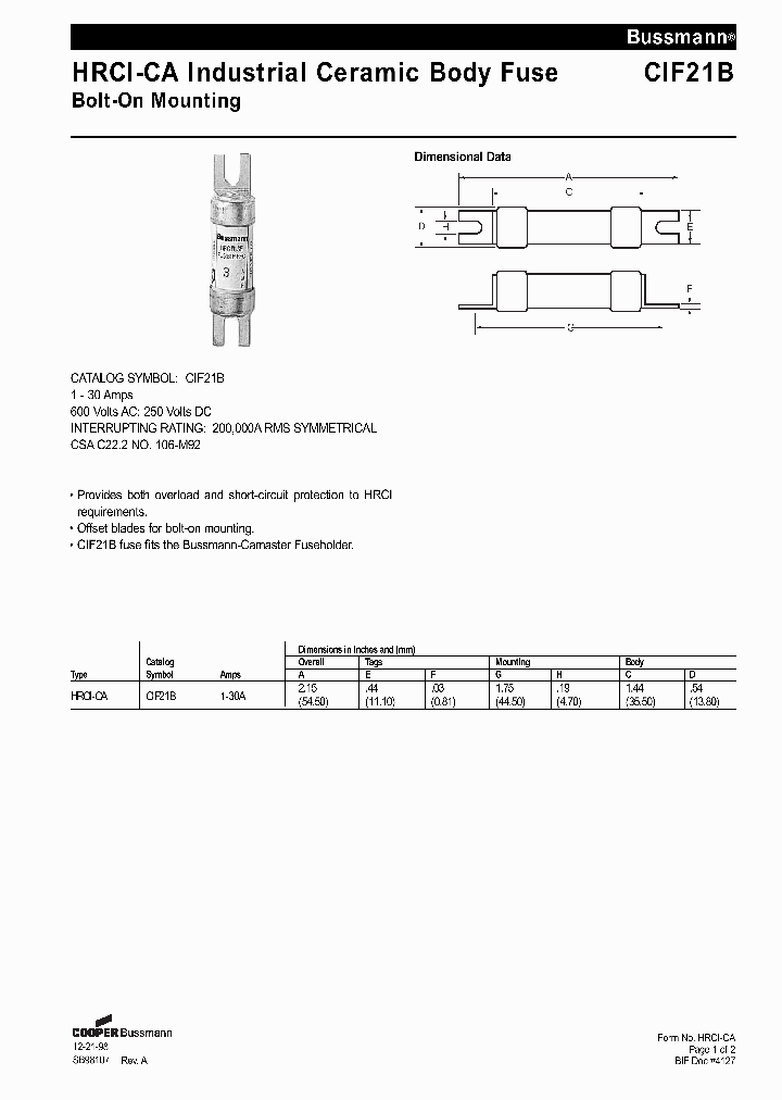 15CIF21B_2528390.PDF Datasheet