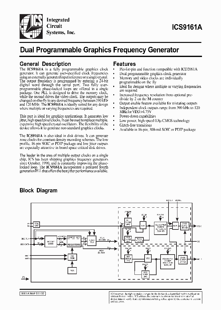 ICS9161A-01CN16_2534512.PDF Datasheet
