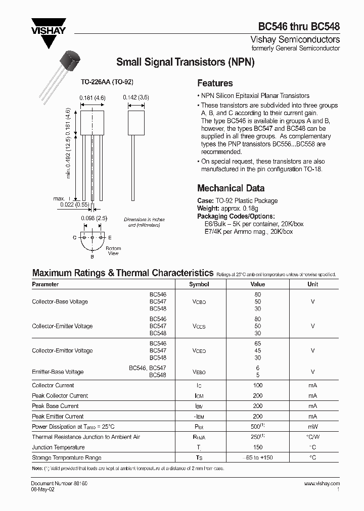 BC547CE6_2536052.PDF Datasheet