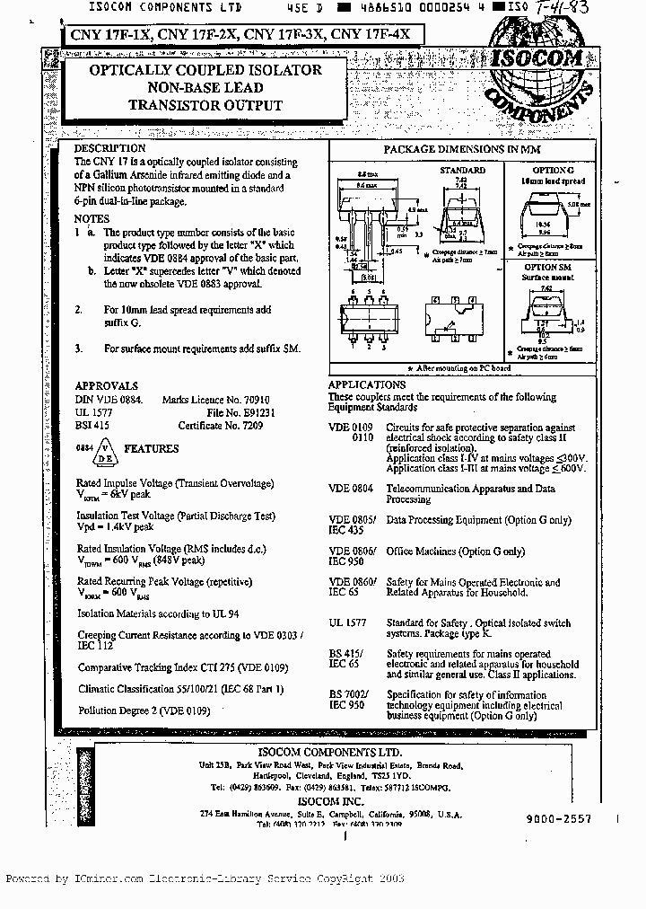 CNY17F3XG_2540597.PDF Datasheet