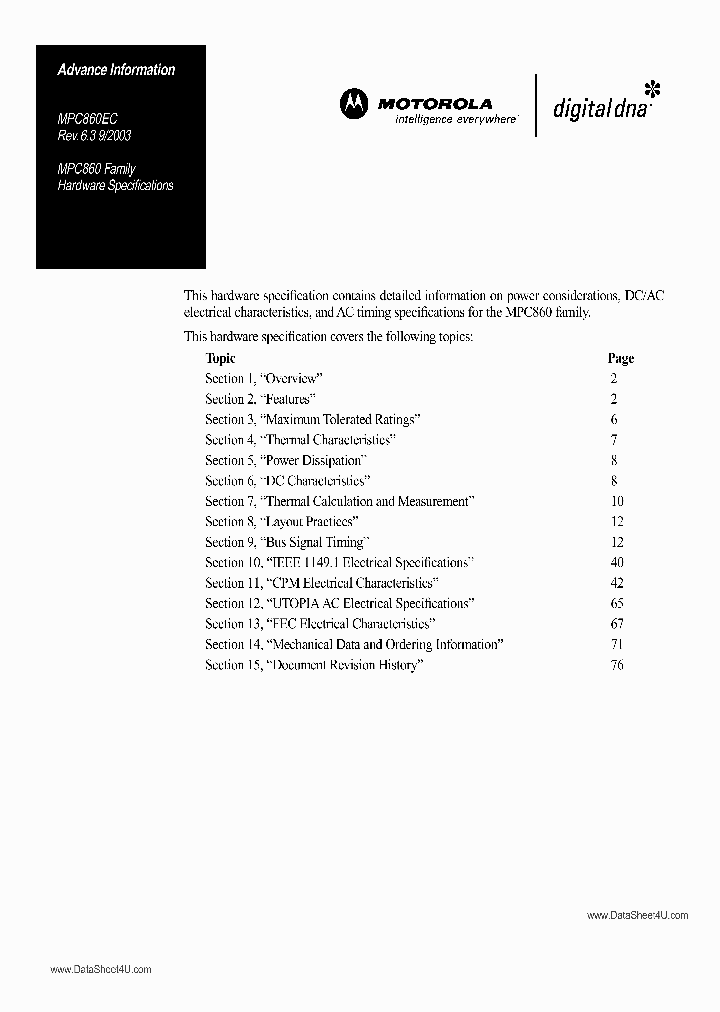 XPC860XXXX_2540603.PDF Datasheet