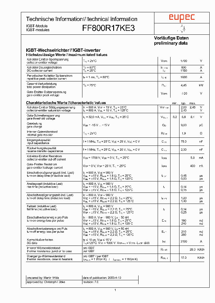 DBFF800R17KE320_2540788.PDF Datasheet