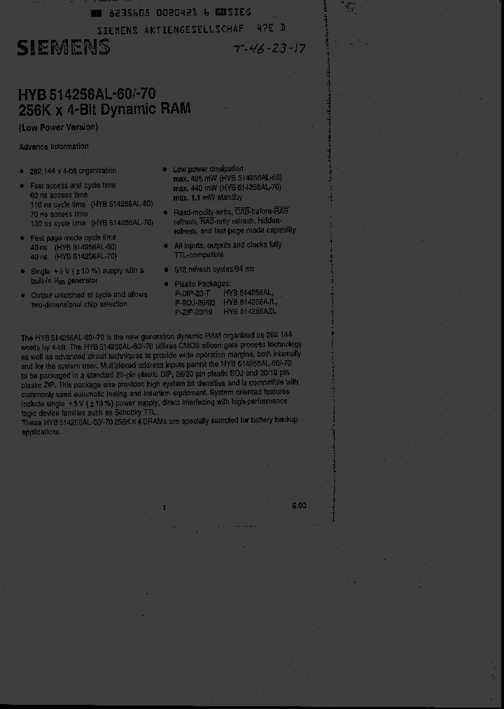 HYB514256AJL-60_2541117.PDF Datasheet