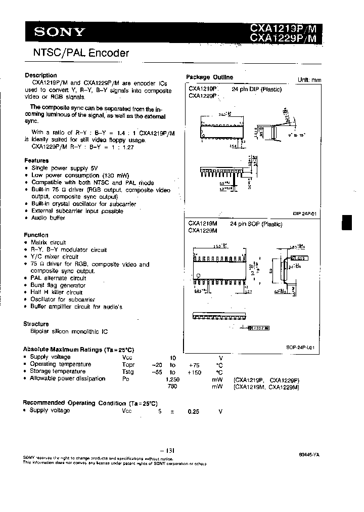 CXA1219PM_2544647.PDF Datasheet