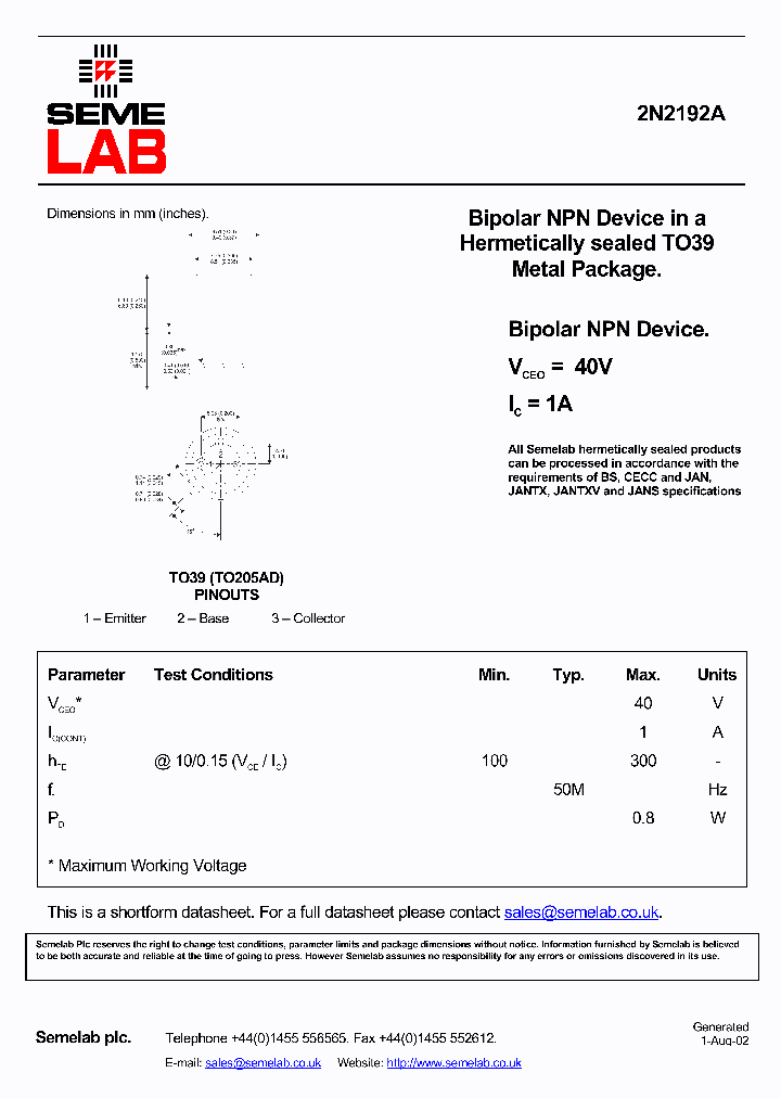 2N2192A_2544269.PDF Datasheet