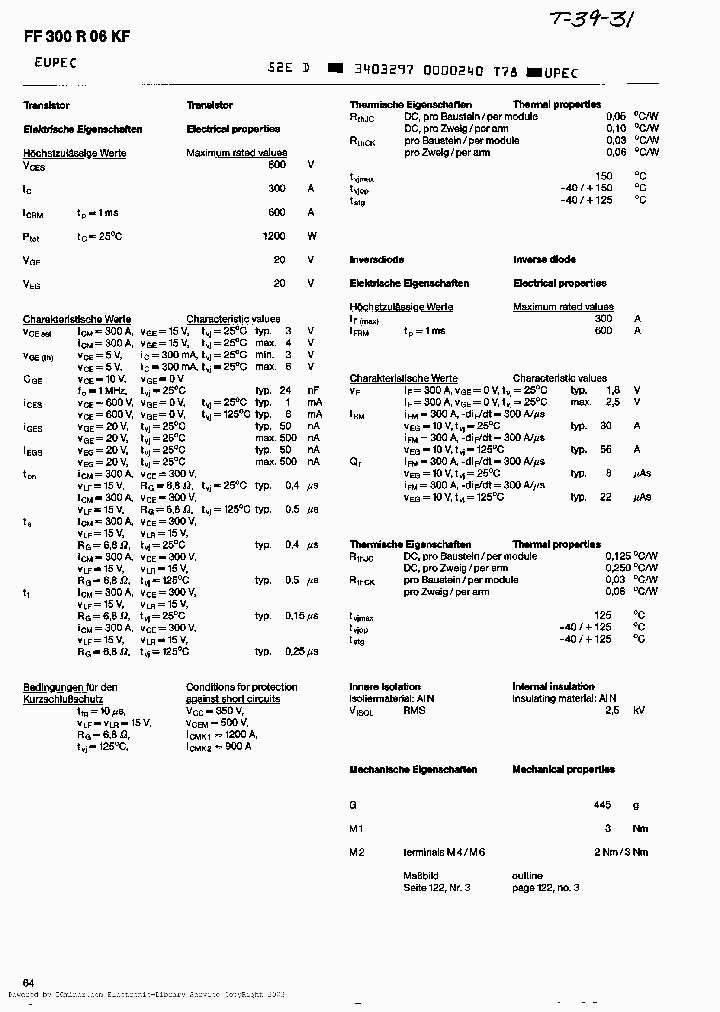 FF300R06KF_2544583.PDF Datasheet
