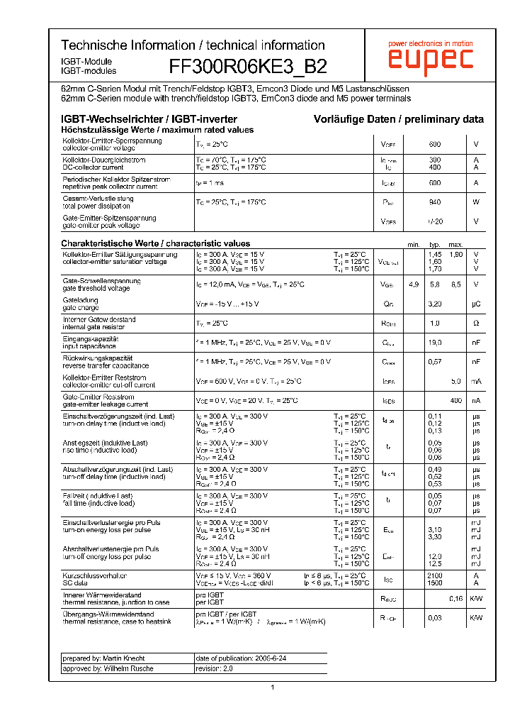 FF300R06KE3B2_2544790.PDF Datasheet