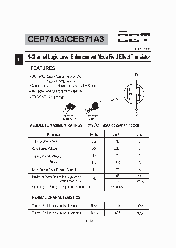CEP71A3_2546036.PDF Datasheet