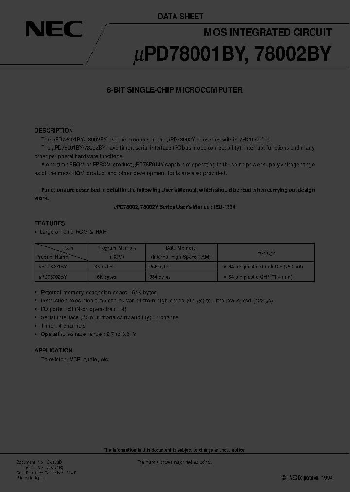 UPD78001BYGC-XXX-AB8_2550257.PDF Datasheet