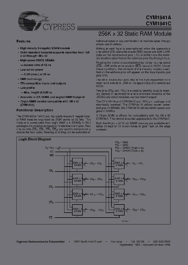 CYM1841CP7-45C_2550440.PDF Datasheet