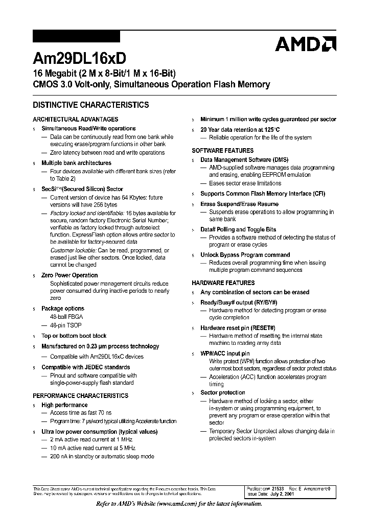 AM29DL161DB120EI_2551989.PDF Datasheet