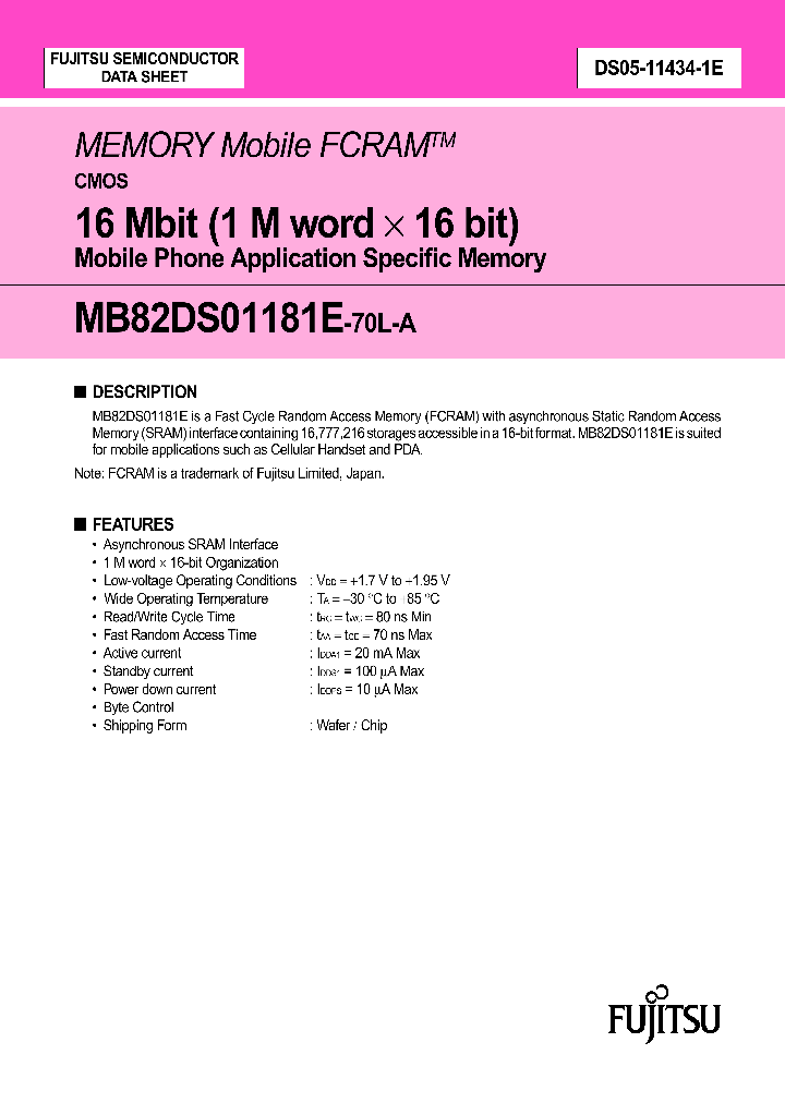 MB82DS01181E-70LWT-A_2554083.PDF Datasheet