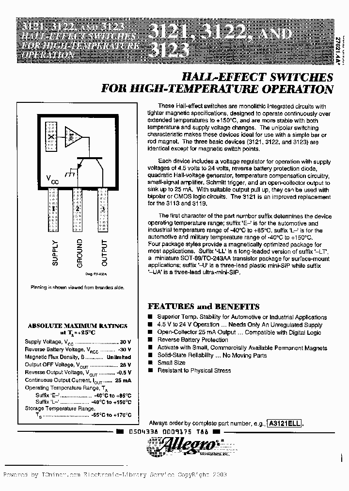 A3121ELL_2554477.PDF Datasheet