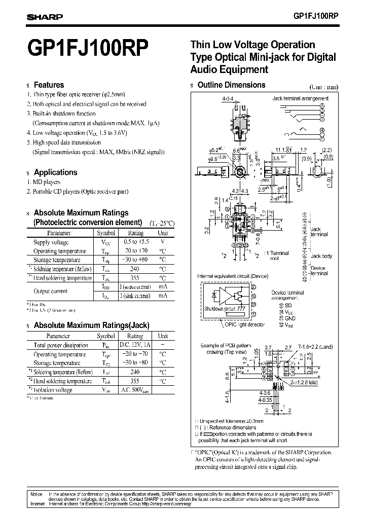GP1FJ100RP_2555406.PDF Datasheet