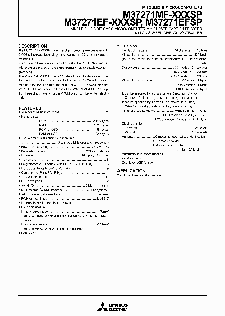 M37271MF-231SP_2559557.PDF Datasheet
