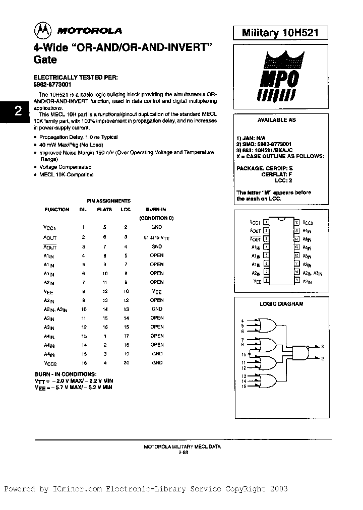 10H521MB2AJC_2559812.PDF Datasheet