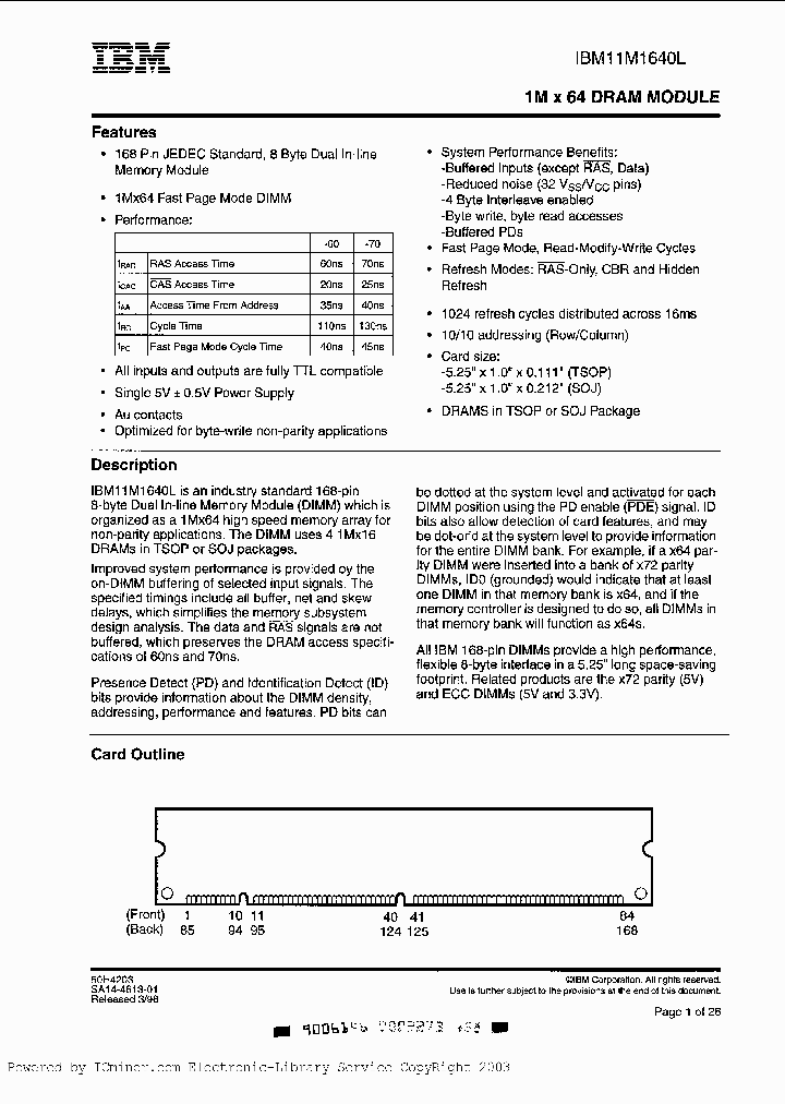 IBM11M1640LF-60_2560088.PDF Datasheet