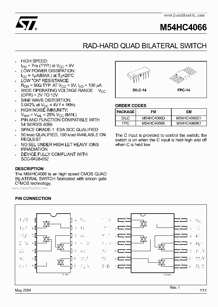 54HC4066_2561883.PDF Datasheet
