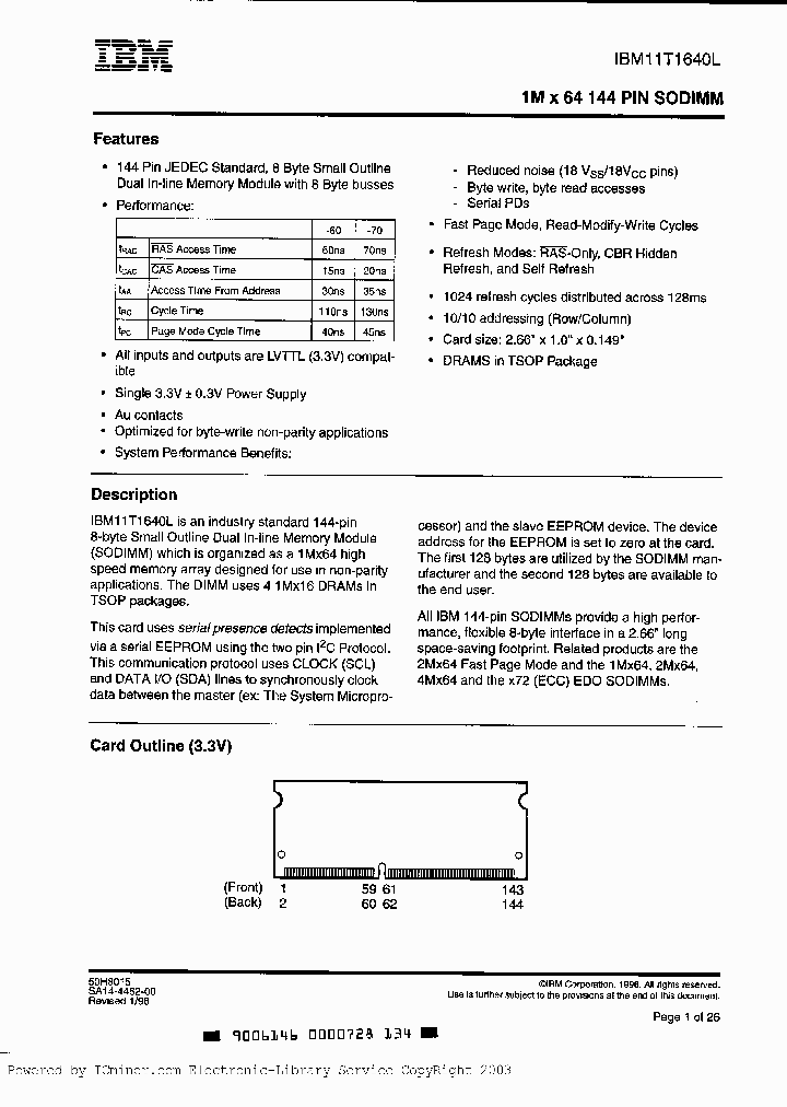 IBM11T1640LP-60_2562906.PDF Datasheet