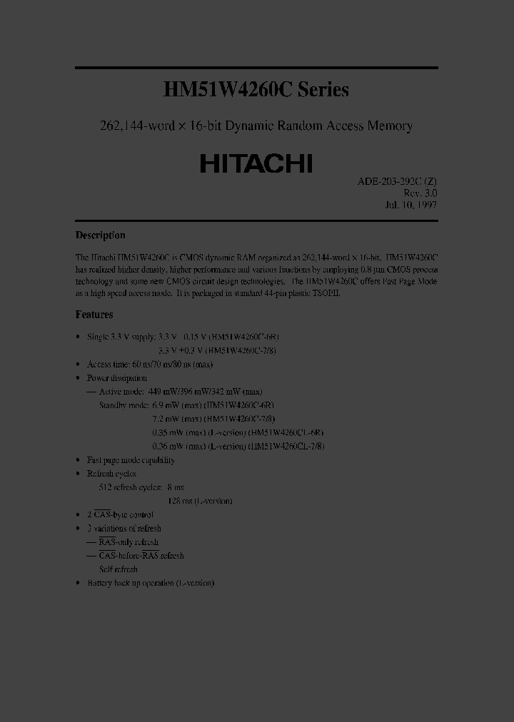 HM51W4260CLTT-7_2565467.PDF Datasheet