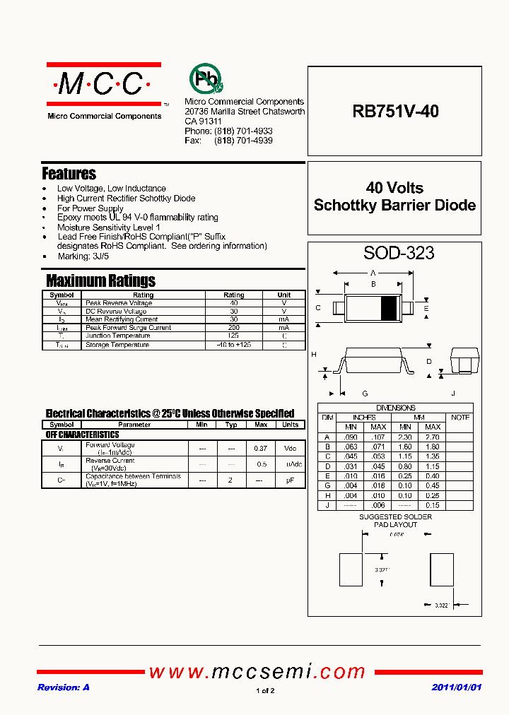 RB751V-40_2564508.PDF Datasheet