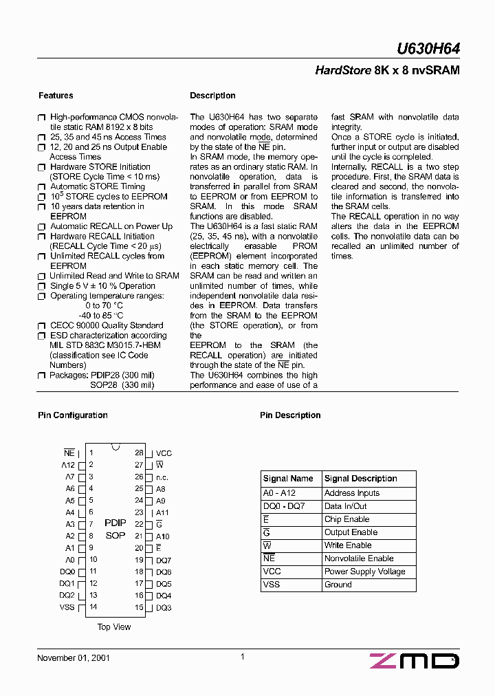 U630H64BDC25_2573405.PDF Datasheet