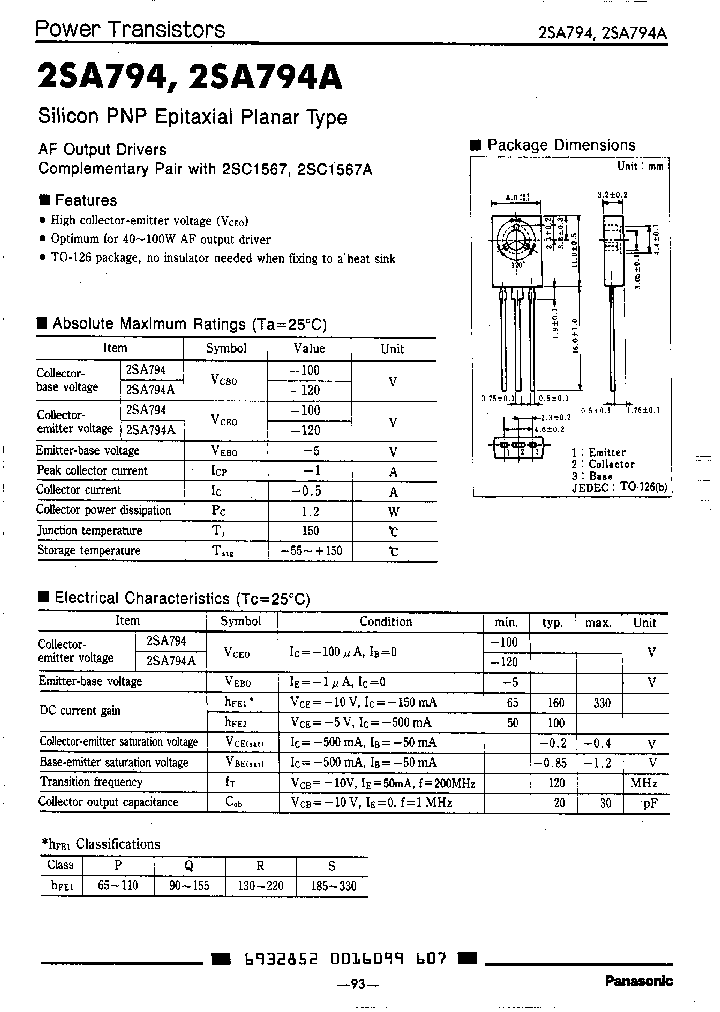 2SA794P_2573641.PDF Datasheet