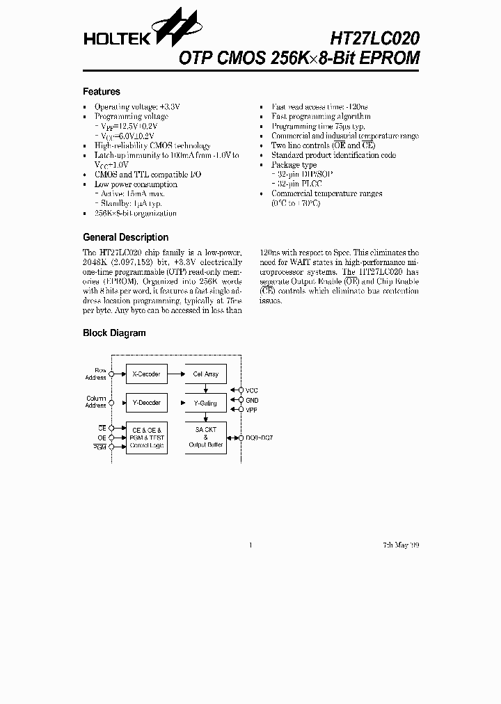 HT27LC020-32PLCC_2578680.PDF Datasheet