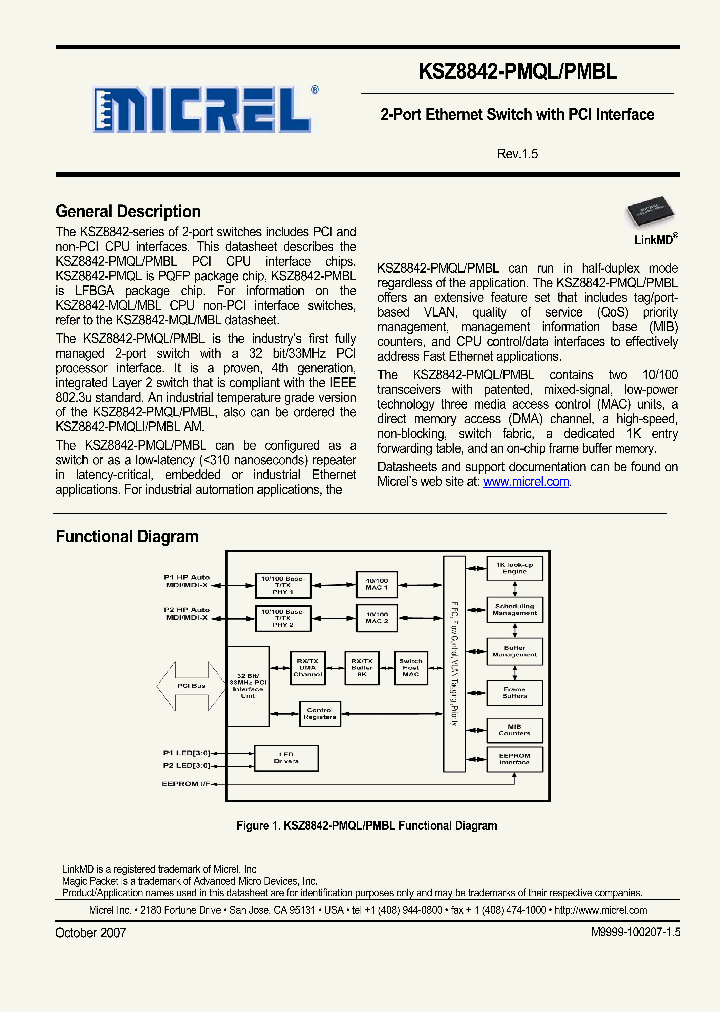 KSZ8842-PMBL_2579281.PDF Datasheet