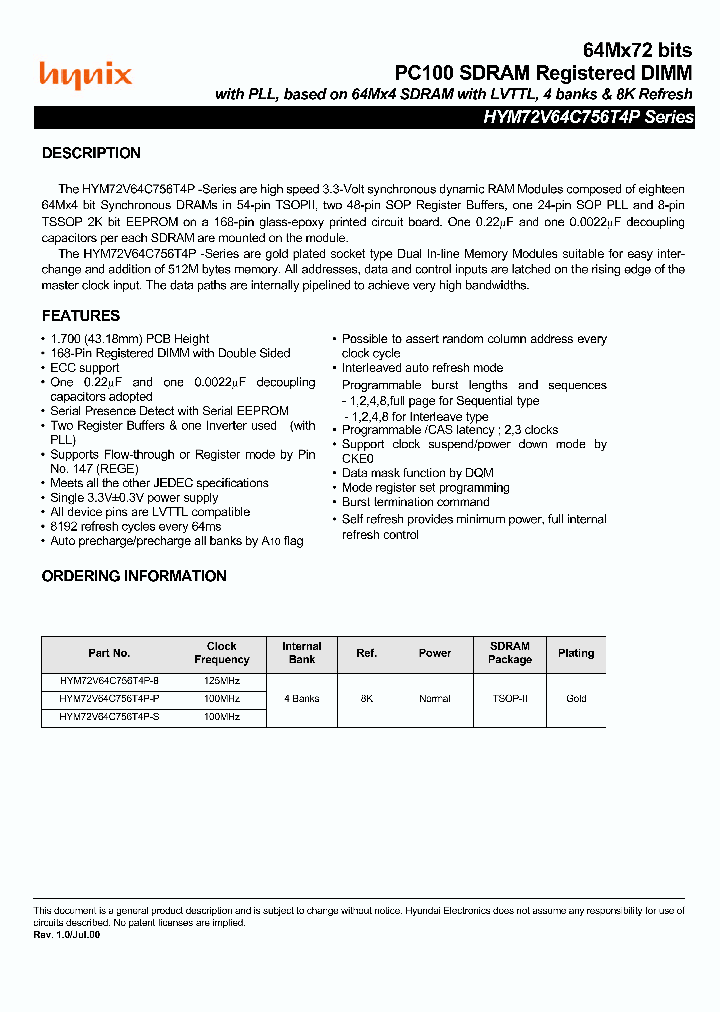 HYM72V64C756T4P-P_2578534.PDF Datasheet