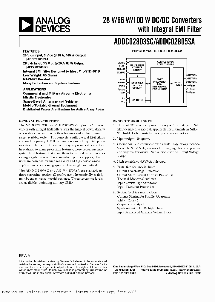 ADDC2805SATVQMLH_2578876.PDF Datasheet
