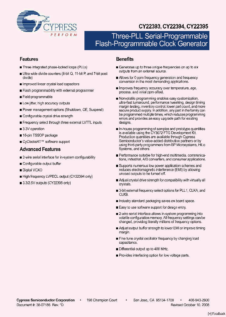 CY3672-USB_2580318.PDF Datasheet