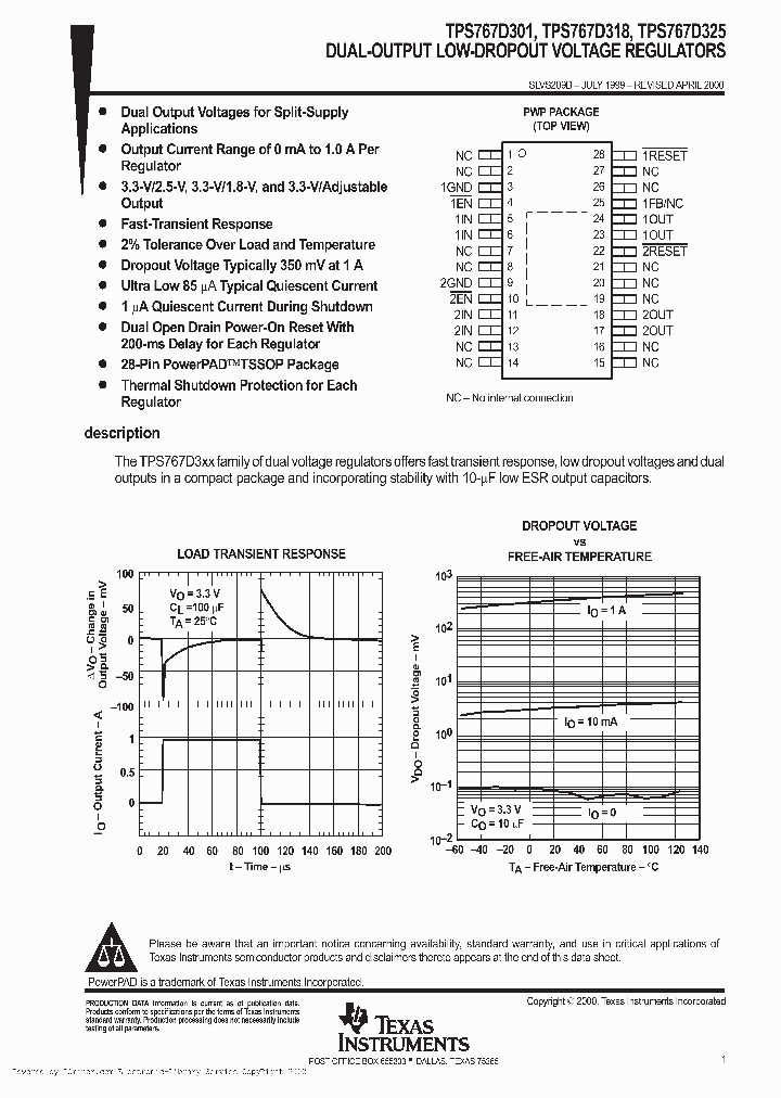 TPS767D325PWPR_2583654.PDF Datasheet