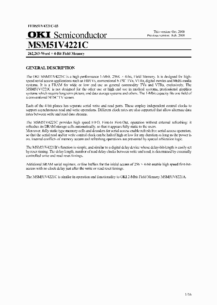 MSM51V4221C-40RD_2585006.PDF Datasheet