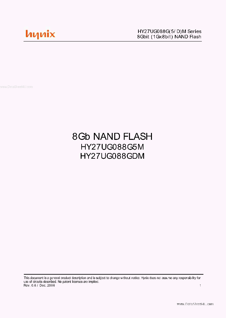 HY27UG088GDM_2593492.PDF Datasheet