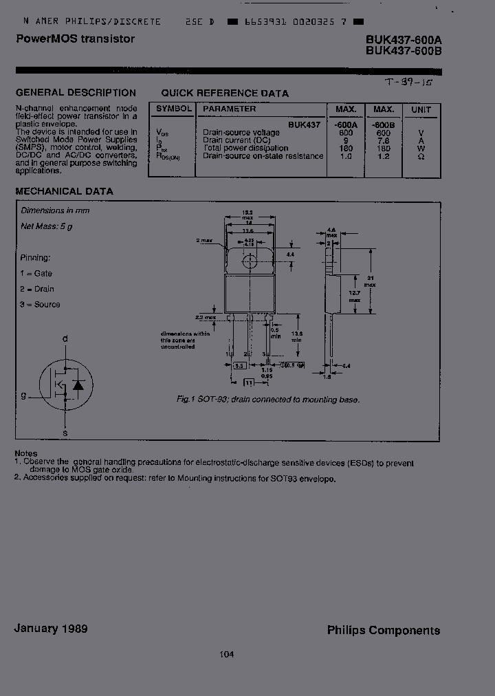 BUK437-600A_2593455.PDF Datasheet