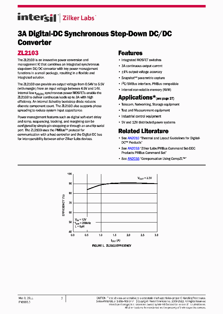 ZL2103ALAFTK_2594808.PDF Datasheet