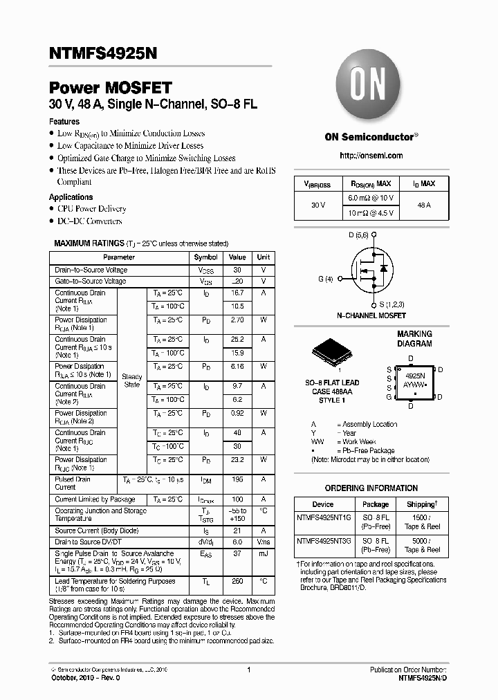 NTMFS4925N_2597389.PDF Datasheet