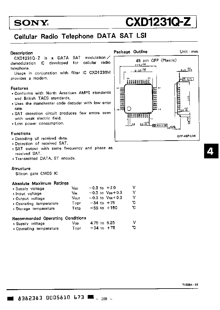 CXD1231Q-Z_2600319.PDF Datasheet