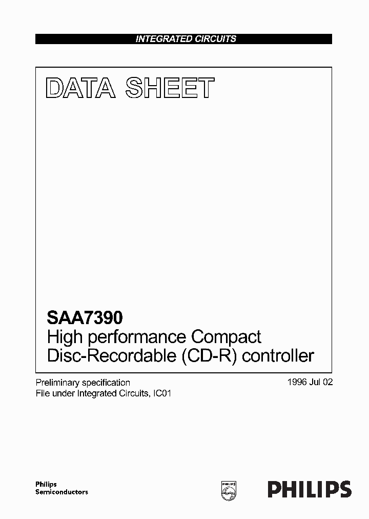 SAA7390_2601101.PDF Datasheet