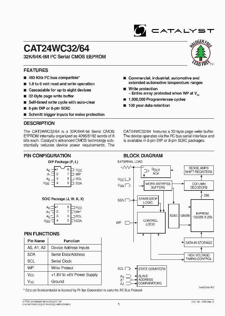 CAT24WC32LE18TE13B_2602186.PDF Datasheet