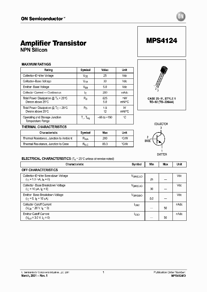 MPS4124-D_2601825.PDF Datasheet
